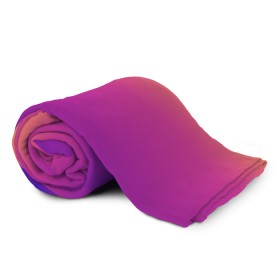 Плед 3D с принтом Чёткий градиент в Тюмени, 100% полиэстер | закругленные углы, все края обработаны. Ткань не мнется и не растягивается | cs:go | градиент | диджей | желтый | музыка | розовый | синий | фиолетовый | чёткий