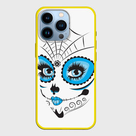 Чехол для iPhone 13 Pro с принтом Мексиканский череп в Тюмени,  |  | белый | девушка | день мертвых | мексика | традция | узоры | цветы