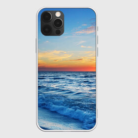 Чехол для iPhone 12 Pro Max с принтом Море на закате в Тюмени, Силикон |  | Тематика изображения на принте: волны | закат | море | небо | облака | пейзаж | пляж