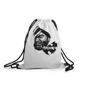 Рюкзак-мешок 3D с принтом Methodman в Тюмени, 100% полиэстер | плотность ткани — 200 г/м2, размер — 35 х 45 см; лямки — толстые шнурки, застежка на шнуровке, без карманов и подкладки | gza | hip hop | rza | wu fam | ву танг клан | хип хоп