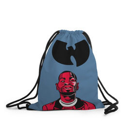 Рюкзак-мешок 3D с принтом Wu-Tang clan в Тюмени, 100% полиэстер | плотность ткани — 200 г/м2, размер — 35 х 45 см; лямки — толстые шнурки, застежка на шнуровке, без карманов и подкладки | 