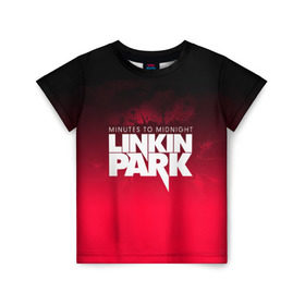 Детская футболка 3D с принтом Linkin Park в Тюмени, 100% гипоаллергенный полиэфир | прямой крой, круглый вырез горловины, длина до линии бедер, чуть спущенное плечо, ткань немного тянется | linkin park