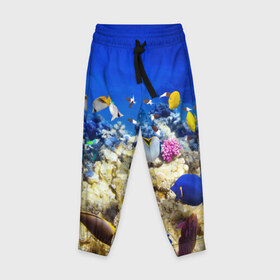 Детские брюки 3D с принтом Море 2 в Тюмени, 100% полиэстер | манжеты по низу, эластичный пояс регулируется шнурком, по бокам два кармана без застежек, внутренняя часть кармана из мелкой сетки | russo turisto | море | отдых | отпуск | пляж | турист