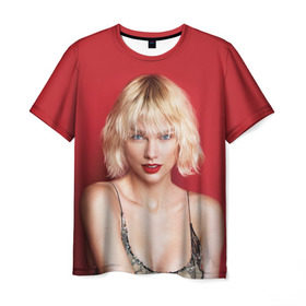 Мужская футболка 3D с принтом Taylor Swift в Тюмени, 100% полиэфир | прямой крой, круглый вырез горловины, длина до линии бедер | звезда | знаменитость | музыка | певица