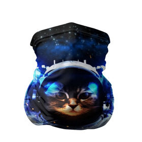 Бандана-труба 3D с принтом Кот космонавт в Тюмени, 100% полиэстер, ткань с особыми свойствами — Activecool | плотность 150‒180 г/м2; хорошо тянется, но сохраняет форму | звёздное небо | космос | кот | кошка | прикольные картинки