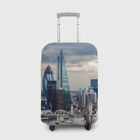 Чехол для чемодана 3D с принтом Великобритания в Тюмени, 86% полиэфир, 14% спандекс | двустороннее нанесение принта, прорези для ручек и колес | 