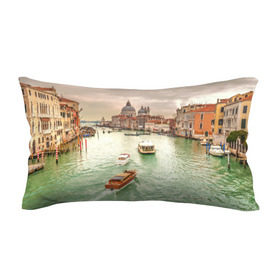 Подушка 3D антистресс с принтом Венеция в Тюмени, наволочка — 100% полиэстер, наполнитель — вспененный полистирол | состоит из подушки и наволочки на молнии | 