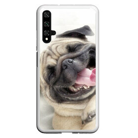 Чехол для Honor 20 с принтом Смешная собачка в Тюмени, Силикон | Область печати: задняя сторона чехла, без боковых панелей | прикол | смешная | смешно | собака | язык