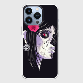 Чехол для iPhone 13 Pro с принтом День мертвецов в Тюмени,  |  | mexi | день мертвых | мексика | мексиканский череп | мертвецов | орнамент | праздник | узоры | цветы