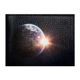 Обложка для студенческого билета с принтом Космический свет в Тюмени, натуральная кожа | Размер: 11*8 см; Печать на всей внешней стороне | Тематика изображения на принте: вселенная | галактика | земля | солнце