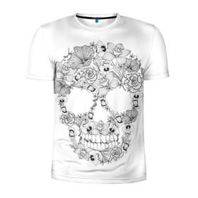 Мужская футболка 3D спортивная с принтом День мертвецов в Тюмени, 100% полиэстер с улучшенными характеристиками | приталенный силуэт, круглая горловина, широкие плечи, сужается к линии бедра | 