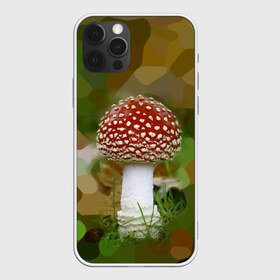 Чехол для iPhone 12 Pro Max с принтом Мухоморчик в Тюмени, Силикон |  | Тематика изображения на принте: гриб | камуфляж | лес | мухомор | поганка | яд | ядовитый