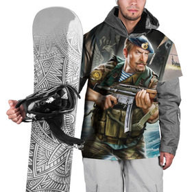 Накидка на куртку 3D с принтом ВДВ в Тюмени, 100% полиэстер |  | армия