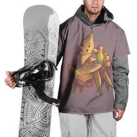 Накидка на куртку 3D с принтом Scorpion Love в Тюмени, 100% полиэстер |  | Тематика изображения на принте: dota 2 | sand king | дота