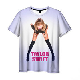 Мужская футболка 3D с принтом Taylor Swift в Тюмени, 100% полиэфир | прямой крой, круглый вырез горловины, длина до линии бедер | звезда | знаменитость | музыка | певица | тейлор свифт