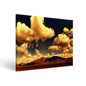 Холст прямоугольный с принтом Mountains в Тюмени, 100% ПВХ |  | горы | небо | облака | природа | пустыня