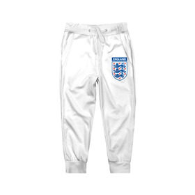Детские брюки 3D с принтом Сборная Англия в Тюмени, 100% полиэстер | манжеты по низу, эластичный пояс регулируется шнурком, по бокам два кармана без застежек, внутренняя часть кармана из мелкой сетки | england | варди | футбол