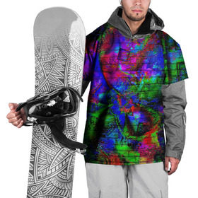Накидка на куртку 3D с принтом Graffiti в Тюмени, 100% полиэстер |  | Тематика изображения на принте: граффити | кирпич | разноцветный | стена | яркий