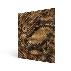Холст квадратный с принтом Змеиная кожа в Тюмени, 100% ПВХ |  | Тематика изображения на принте: животные | змея | кожа | орнамент | узор