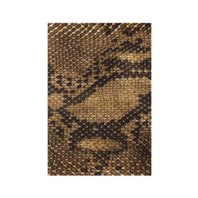 Обложка для паспорта матовая кожа с принтом Змеиная кожа в Тюмени, натуральная матовая кожа | размер 19,3 х 13,7 см; прозрачные пластиковые крепления | Тематика изображения на принте: животные | змея | кожа | орнамент | узор