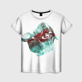 Женская футболка 3D с принтом Дота в Тюмени, 100% полиэфир ( синтетическое хлопкоподобное полотно) | прямой крой, круглый вырез горловины, длина до линии бедер | Тематика изображения на принте: dota 2 | huskar | дота | хускар