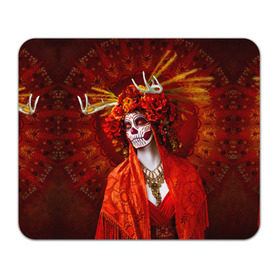 Коврик прямоугольный с принтом День мертвецов в Тюмени, натуральный каучук | размер 230 х 185 мм; запечатка лицевой стороны | Тематика изображения на принте: cobwebs | color | day of the dead | dead | death | eyes | girl | halloween | holiday | makeup | mask | mexican skull | mexico | ornament | pattern | взгляд | девушка | день мертвых | макияж | маска | мексика | мексиканский череп | мертвецов | орнамент | п