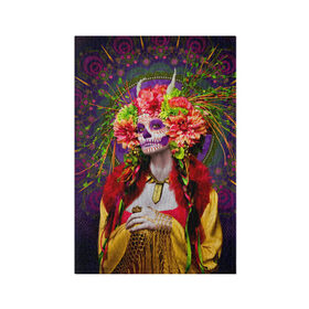 Обложка для паспорта матовая кожа с принтом День мертвецов в Тюмени, натуральная матовая кожа | размер 19,3 х 13,7 см; прозрачные пластиковые крепления | Тематика изображения на принте: cobwebs | color | day of the dead | dead | death | eyes | girl | halloween | holiday | makeup | mask | mexican skull | mexico | ornament | pattern | взгляд | девушка | день мертвых | макияж | маска | мексика | мексиканский череп | мертвецов | орнамент | п