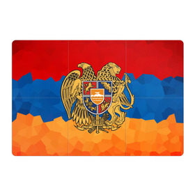 Магнитный плакат 3Х2 с принтом Армения в Тюмени, Полимерный материал с магнитным слоем | 6 деталей размером 9*9 см | Тематика изображения на принте: герб | флаг