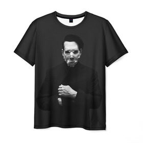 Мужская футболка 3D с принтом Marilyn Manson в Тюмени, 100% полиэфир | прямой крой, круглый вырез горловины, длина до линии бедер | звезда | знаменитость | музыка | мэрилин мэнсон | певец | рокер