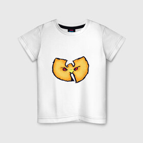 Детская футболка хлопок с принтом Wu-Tang Clan в Тюмени, 100% хлопок | круглый вырез горловины, полуприлегающий силуэт, длина до линии бедер | gza | hip hop | rza | wu fam | ву танг клан | хип хоп