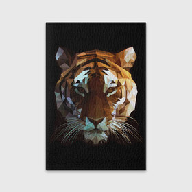 Обложка для паспорта матовая кожа с принтом Tiger в Тюмени, натуральная матовая кожа | размер 19,3 х 13,7 см; прозрачные пластиковые крепления | тигр