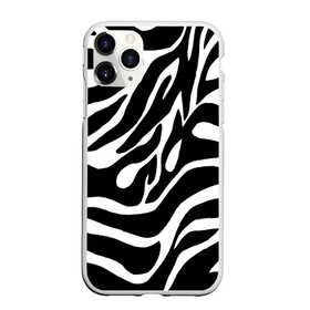 Чехол для iPhone 11 Pro матовый с принтом Зебра в Тюмени, Силикон |  | Тематика изображения на принте: животные | зебра | полосы | текстуры | черно белый