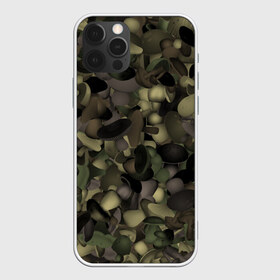 Чехол для iPhone 12 Pro Max с принтом Грибной камуфляж в Тюмени, Силикон |  | Тематика изображения на принте: camo | грибы | камо