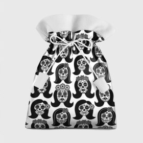 Подарочный 3D мешок с принтом День мертвецов в Тюмени, 100% полиэстер | Размер: 29*39 см | 