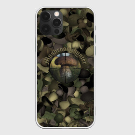 Чехол для iPhone 12 Pro Max с принтом Грибной охотник в Тюмени, Силикон |  | hunter | грибы | камуфляж | лес | охота
