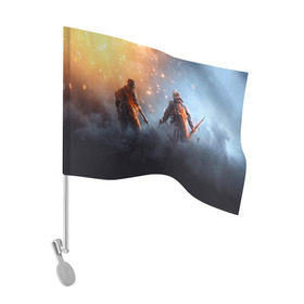 Флаг для автомобиля с принтом Battlefield 1 в Тюмени, 100% полиэстер | Размер: 30*21 см | battlefield 1 | батлфилд 1