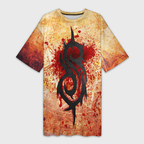 Платье-футболка 3D с принтом Slipknot в Тюмени,  |  | deth | rock | slipknot | рок | слипнот
