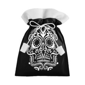 Подарочный 3D мешок с принтом Мексиканский череп в Тюмени, 100% полиэстер | Размер: 29*39 см | color | dead | death | eyes | girl | halloween | holiday | makeup | mask | mexican skull | mexico | ornament | pattern | взгляд | девушка | день мертвых | макияж | маска | мексика | мексиканский череп | мертвецов | орнамент | паутина | праздник
