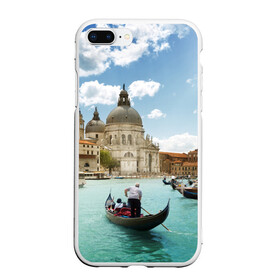 Чехол для iPhone 7Plus/8 Plus матовый с принтом Венеция в Тюмени, Силикон | Область печати: задняя сторона чехла, без боковых панелей | europe | italy | venice | венеция | вода | европа | ес | италия | каникулы | лодки | отдых | отпуск | солнце | туризм