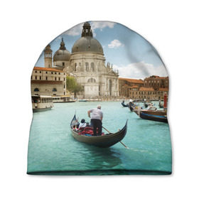 Шапка 3D с принтом Венеция в Тюмени, 100% полиэстер | универсальный размер, печать по всей поверхности изделия | europe | italy | venice | венеция | вода | европа | ес | италия | каникулы | лодки | отдых | отпуск | солнце | туризм