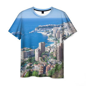 Мужская футболка 3D с принтом Монако в Тюмени, 100% полиэфир | прямой крой, круглый вырез горловины, длина до линии бедер | europe | monaco | гламур | европа | загар | княжество | миллионеры | монако | отдых | отпуск | пляж | роскошь | солнце | средиземное море | туризм
