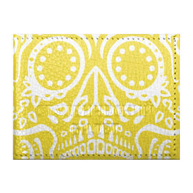 Обложка для студенческого билета с принтом Мексиканский череп в Тюмени, натуральная кожа | Размер: 11*8 см; Печать на всей внешней стороне | mexi | день мертвых | мексика | мексиканский череп | мертвецов | орнамент | праздник | узоры | цветы