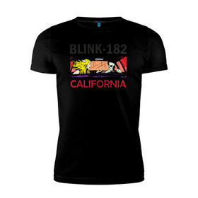 Мужская футболка премиум с принтом California в Тюмени, 92% хлопок, 8% лайкра | приталенный силуэт, круглый вырез ворота, длина до линии бедра, короткий рукав | california | блинк
