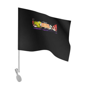 Флаг для автомобиля с принтом Blink 182 в Тюмени, 100% полиэстер | Размер: 30*21 см | bored to death | california | блинк