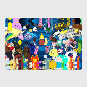 Магнитный плакат 3Х2 с принтом Adventure Time 1 в Тюмени, Полимерный материал с магнитным слоем | 6 деталей размером 9*9 см | adventure time | bubblegum | dog | finn | jake | marcelline | время приключений | джейк и финн | марселин | пупырка