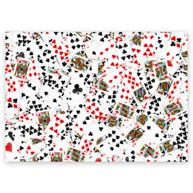 Поздравительная открытка с принтом Игральные карты в Тюмени, 100% бумага | плотность бумаги 280 г/м2, матовая, на обратной стороне линовка и место для марки
 | 