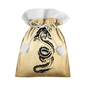 Подарочный 3D мешок с принтом Убийственный змей в Тюмени, 100% полиэстер | Размер: 29*39 см | dragon | дракон | дракоша | змей | когти | крылья | монстр | огонь | пламя | рога | тату | татуировка | трайбл | чешуя | чудовище | шипы