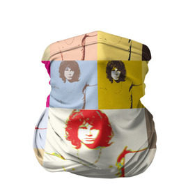 Бандана-труба 3D с принтом Pop Art Jim Morrison The Doors в Тюмени, 100% полиэстер, ткань с особыми свойствами — Activecool | плотность 150‒180 г/м2; хорошо тянется, но сохраняет форму | jim morrison | the doors | арт | дорс | моррисон