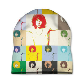 Шапка 3D с принтом Pop Art Jim Morrison The Doors в Тюмени, 100% полиэстер | универсальный размер, печать по всей поверхности изделия | jim morrison | the doors | арт | дорс | моррисон