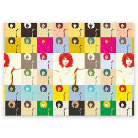 Поздравительная открытка с принтом Pop Art Jim Morrison The Doors в Тюмени, 100% бумага | плотность бумаги 280 г/м2, матовая, на обратной стороне линовка и место для марки
 | jim morrison | the doors | арт | дорс | моррисон